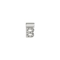 Charm Nomination Donna Sei Mia in Argento Zirconia LETTERAB - LETTERAB